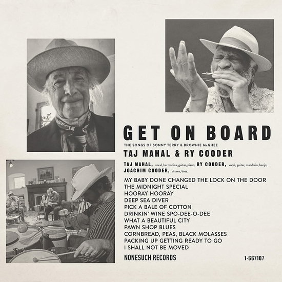 TAJ MAHAL, RY COODER - GET ON BOARD 1LP