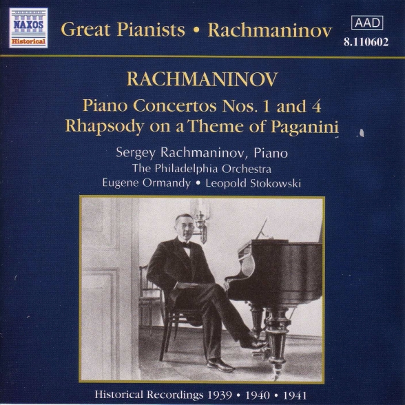 RACHMANINOV - RACHMANINOV: PIANO CON. NO.1, 4 1CD