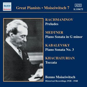 BENNO MOISEIWITSCH - V/C: BENNO MOISEIWITSCH VOL.7 1CD