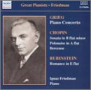 IGNAZ FRIEDMAN - V/C: PIANO PIECES: GRIEG, CHOPIN, RUBINSTEIN 1CD
