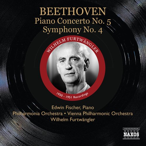 FICHER, PHILHARMONIA ORCH., VP - BEETHOVEN: PIANO CON. NO.5, SYM. NO.4 1CD