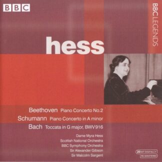 HESS, SCOTTISH NATIONAL ORCH., - BACH, BEETHOVEN, SCHUMANN: TOCATTA IN G MAJOR, PIA 1CD