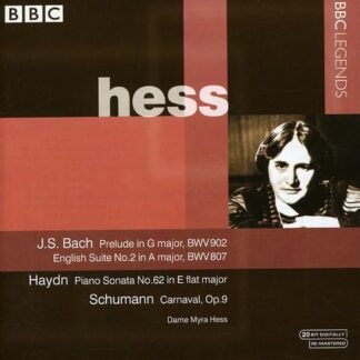 HESS - BACH, HAYDN, SCHUMANN: PRELUDE, FUGHETTA IN G MAJO 1CD