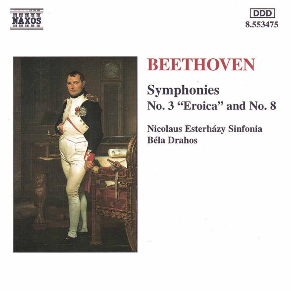 NICOLAUS ESTERHAZY SINFONIA, D - BEETHOVEN: SYMPHONIES NOS. 3 AND 8 1CD