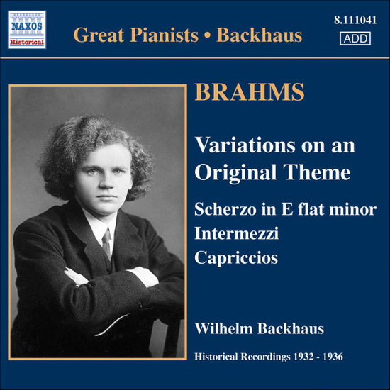 BACKHAUS - BRAHMS: SOLO PIANO WORKS 1CD