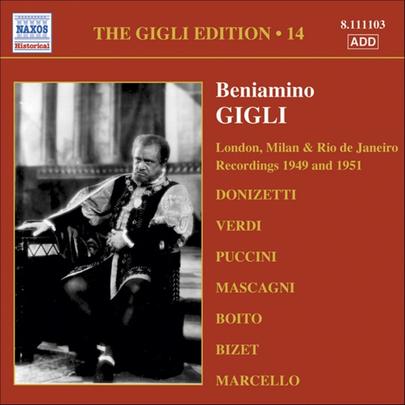 GIGLI - V/C: LONDON RECORDINGS VOL 1CD