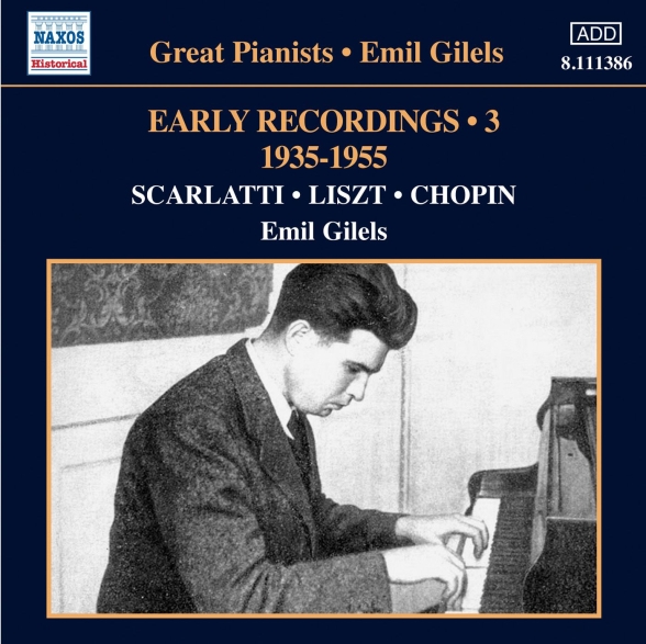 GILELS - V/C: EARLY RECORDINGS VOL.3 1CD