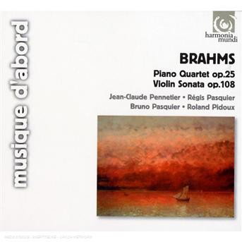 JEAN-CLAUDE PENNETIER, REGIS P - BRAHMS: PIANO QUARTET NO.1 OP.25, VIOLIN SONATA OP 1CD