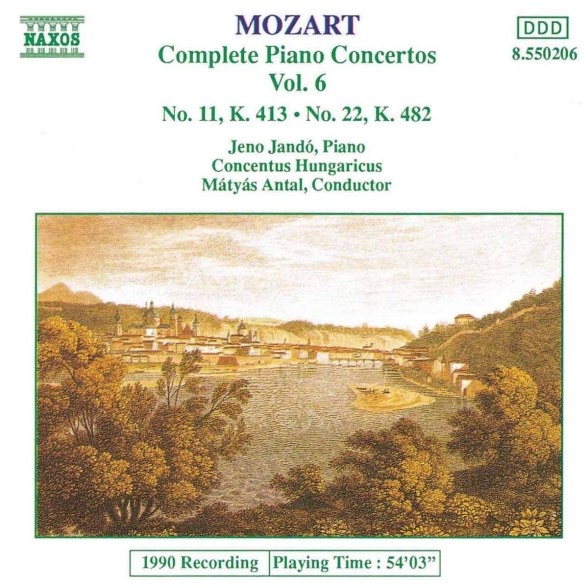 JANDO, CONCENTUS HUNGARICUS, L - MOZART: COM.PIANO WORKS VOL.6: PIANO CONCERTOS 11, 1CD
