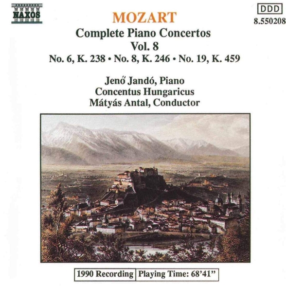 JANDO, CONCENTUS HUNGARICUS, L - MOZART: COM.PIANO WORKS VOL.8: PIANO CONCERTOS 6, 1CD