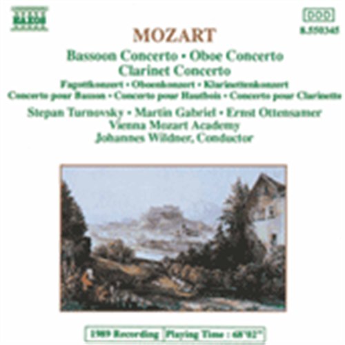 TURNOVSKY, GABRIEL, OTTENSAMER - MOZART: BASSOON CON., OBOE CON., CLARINET CON. 1CD