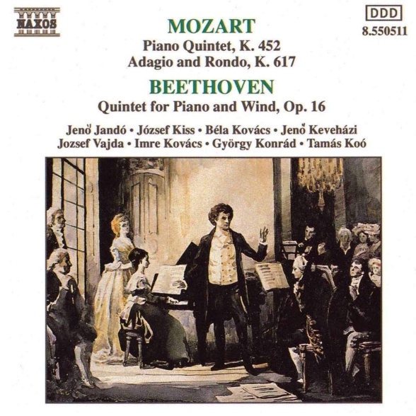 JANDO, KISS, KOVACS, KEVEHAZI, - MOZART, BEETHOVEN: PIANO QUINTET 1CD