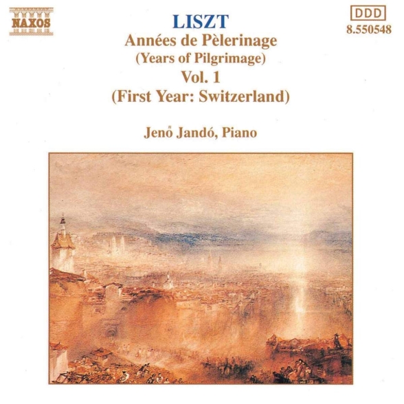 JENO JANDO - LISZT: ANNEES DE PELERINAGE, VOL.1 1CD