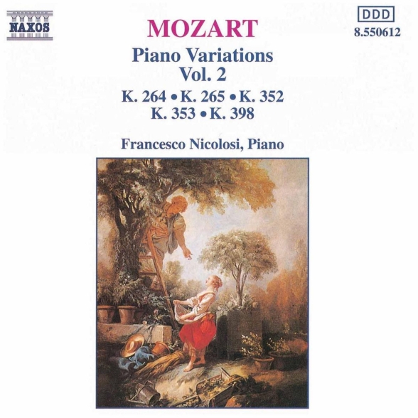 FRANCESCO NICOLOSI - MOZART: PIANO VARIATIONS, VOL.2 1CD
