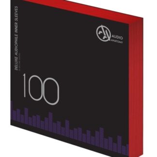 INNER SLEEVES - 100X 12" DELUXE AUDIOPHILE ANTISTATIC INNER SLEEVES RED(80 GRAM) 1AKSESUAR