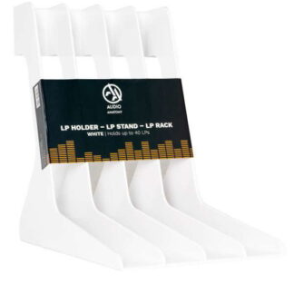 LP STAND - LP HOLDER - LP STAND - LP RACK (SHAPED - HIPS PLASTIC) WHITE 1AKSESUAR
